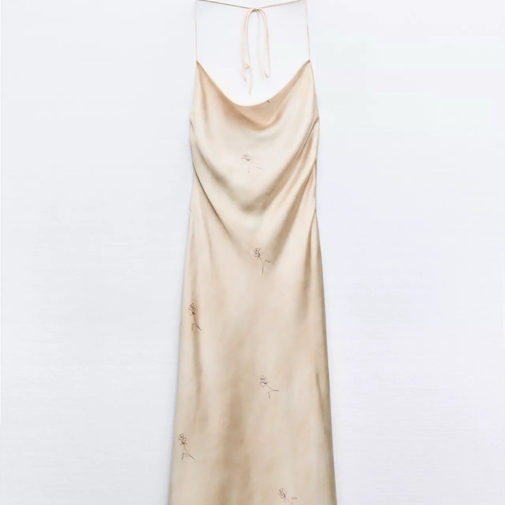 Zara Beige Maxi Dress